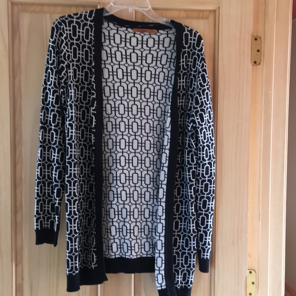Belldini Black and White Cardigan